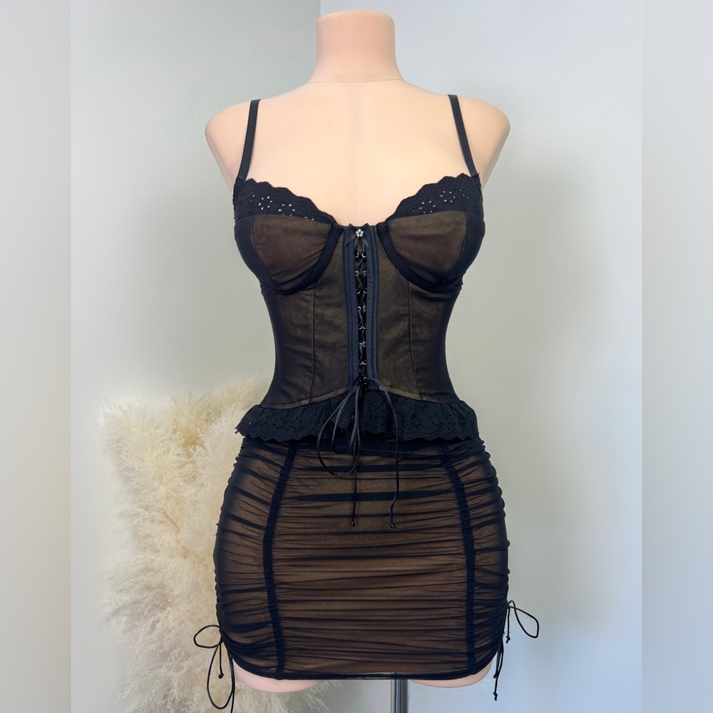 NEW WITH TAGS BOUTIQUE CORSET MINI DRESS